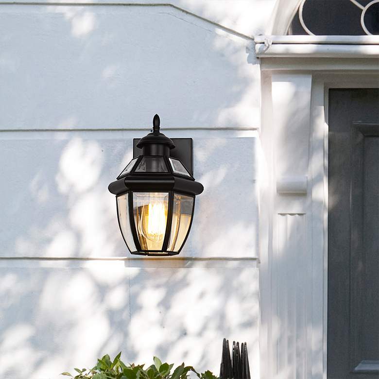 Image 2 Z-Lite Westover 10 1/2" High Traditional Black Outdoor Wall Light