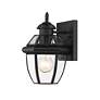 5_Z-Lite Westover 10 1/2" High Traditional Black Outdoor Wall Light more views
