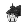 7_Z-Lite Westover 10 1/2" High Traditional Black Outdoor Wall Light more views