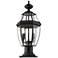 Z-Lite Westover 2 Light Black Finish Outdoor Pier Mount Light