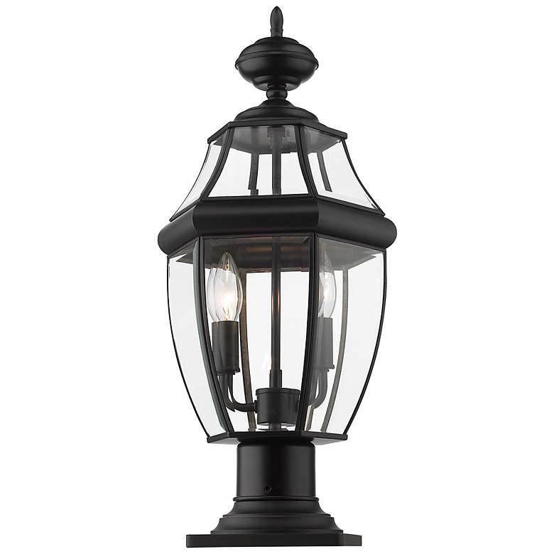 Image 2 Z-Lite Westover 2 Light Black Finish Outdoor Pier Mount Light