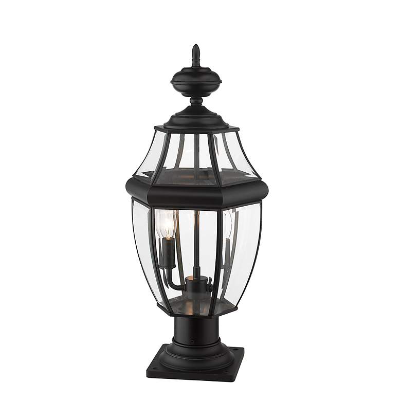 Image 6 Z-Lite Westover 2 Light Black Finish Outdoor Pier Mount Light more views