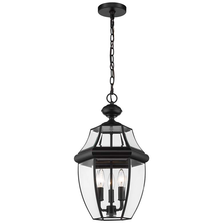 Image 1 Z-Lite Westover 20.8 inch High Black 3-Light Outdoor Hanging Porch Light