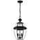 Z-Lite Westover 20.8" High Black 3-Light Outdoor Hanging Porch Light