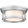 2_Z-Lite Willow 12" Wide Brushed Nickel Ceiling Light