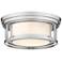 Z-Lite Willow 12" Wide Brushed Nickel Ceiling Light
