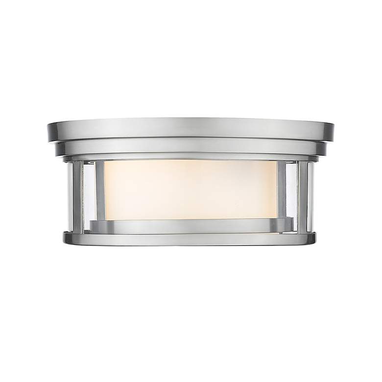 Image 5 Z-Lite Willow 12" Wide Brushed Nickel Ceiling Light more views