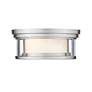 5_Z-Lite Willow 12" Wide Brushed Nickel Ceiling Light more views