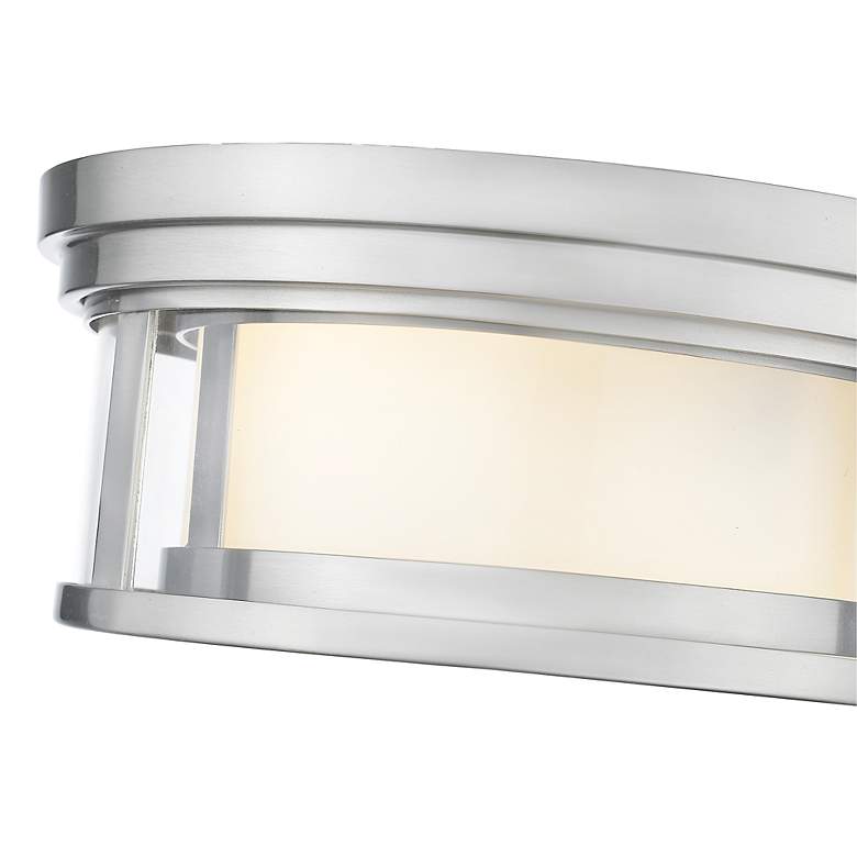 Image 7 Z-Lite Willow 12" Wide Brushed Nickel Ceiling Light more views