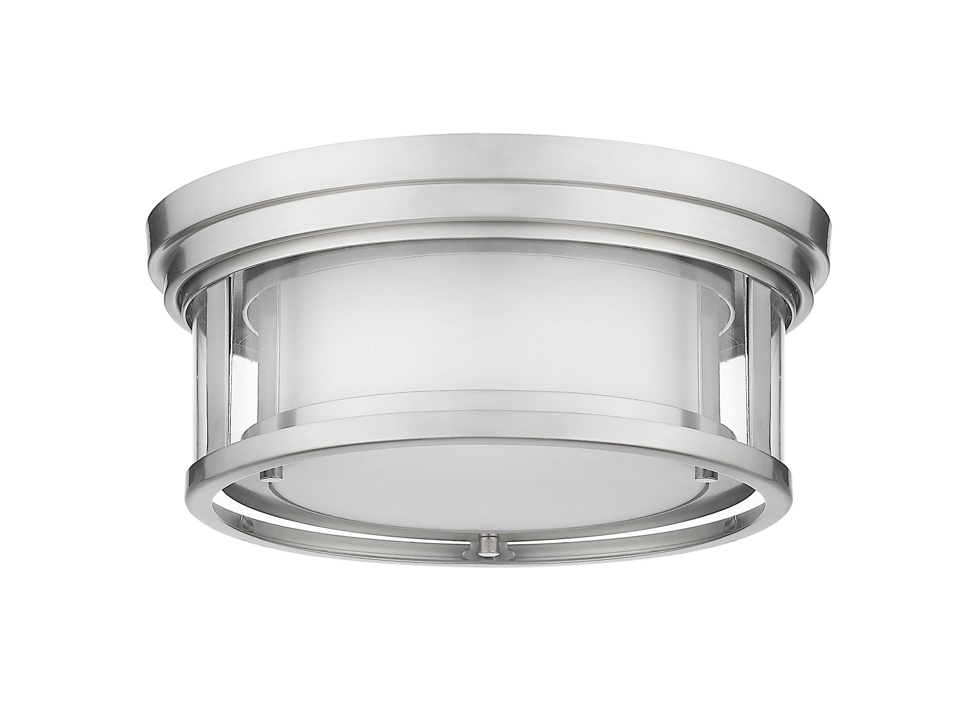 Z-Lite Willow 12" Wide Brushed Nickel Ceiling Light