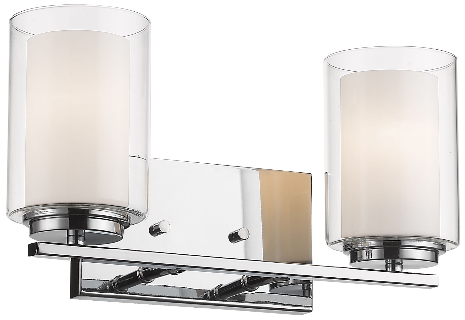Z-Lite Willow 15" Wide Chrome 2-Light Vanity Bath Light