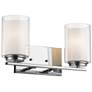 Z-Lite Willow 15" Wide Chrome 2-Light Vanity Bath Light