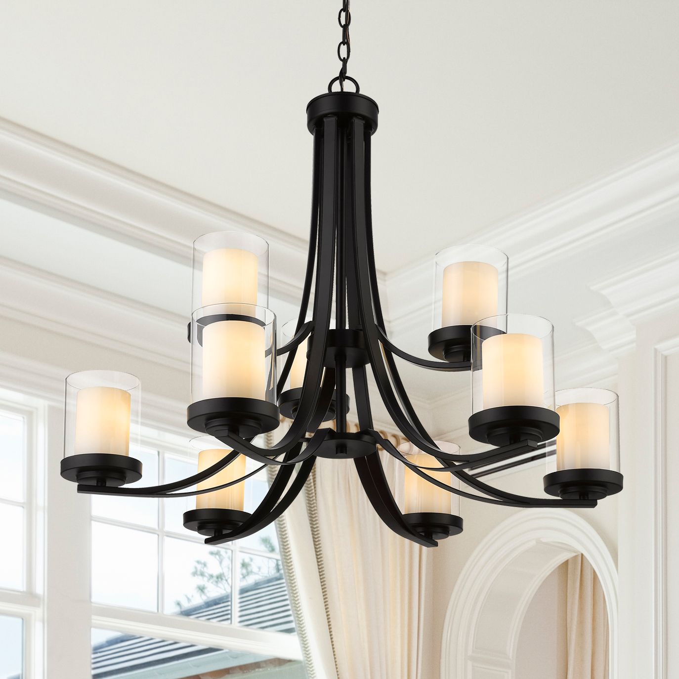 Z-Lite Willow Black Collection