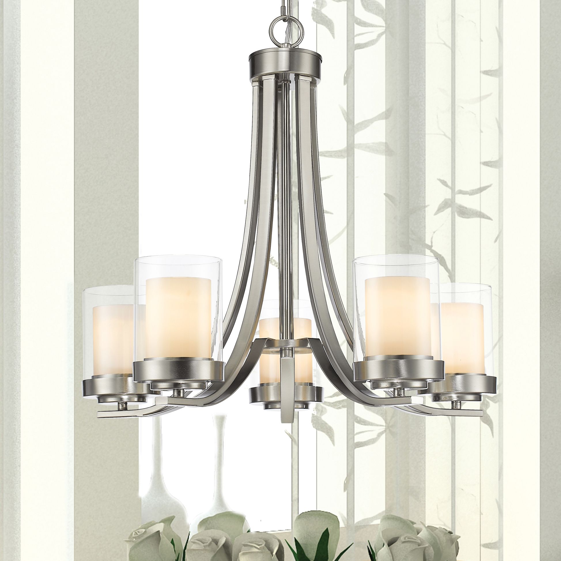 Z-Lite Willow Brushed Nickel Collection