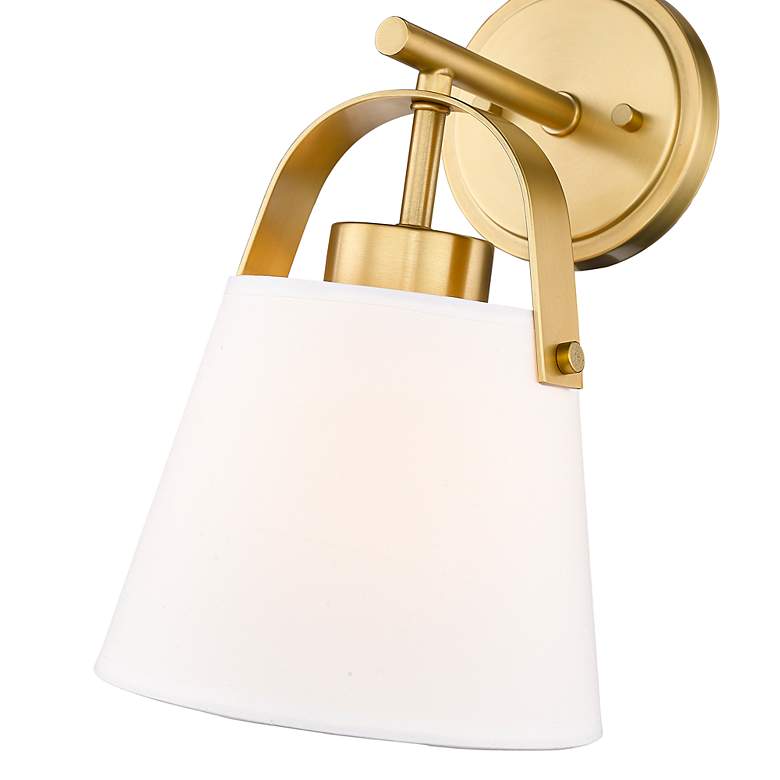 Image 7 Z-Lite Z-Studio 12 3/4" High Ivory and Brushed Brass Wall Sconce more views