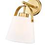 7_Z-Lite Z-Studio 12 3/4" High Ivory and Brushed Brass Wall Sconce more views
