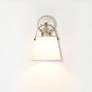 1_Z-Lite Z-Studio 12 3/4" High Ivory and Brushed Nickel Wall Sconce