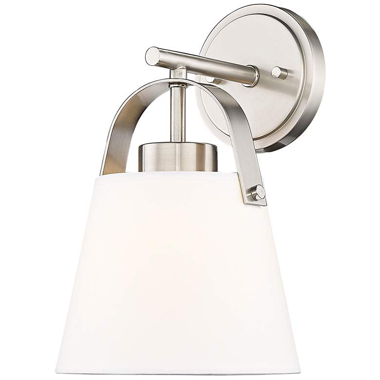 Image 5 Z-Lite Z-Studio 12 3/4" High Ivory and Brushed Nickel Wall Sconce more views