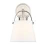 5_Z-Lite Z-Studio 12 3/4" High Ivory and Brushed Nickel Wall Sconce more views