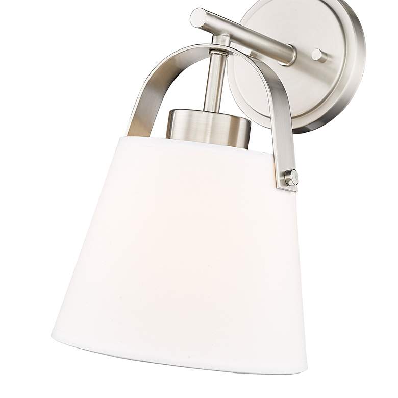 Image 6 Z-Lite Z-Studio 12 3/4" High Ivory and Brushed Nickel Wall Sconce more views