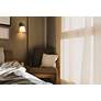 5_Z-Lite Z-Studio 12 3/4" High Ivory and Matte Black Wall Sconce more views