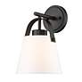 7_Z-Lite Z-Studio 12 3/4" High Ivory and Matte Black Wall Sconce more views