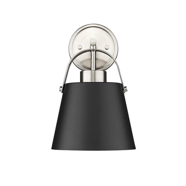Image 5 Z-Lite Z-Studio 12 3/4" High Matte Black and Nickel Wall Sconce more views