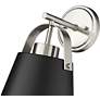 7_Z-Lite Z-Studio 12 3/4" High Matte Black and Nickel Wall Sconce more views