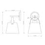 3_Z-Lite Z-Studio 12 3/4" High Matte White and Brass Wall Sconce more views