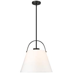 Z-Lite Z-Studio 18" Wide Matte Black Pendant Light