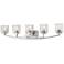 Z-Lite Zaid 40" Wide Brushed Nickel 5-Light Bath Light