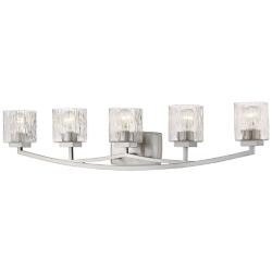 Z-Lite Zaid 40" Wide Brushed Nickel 5-Light Bath Light