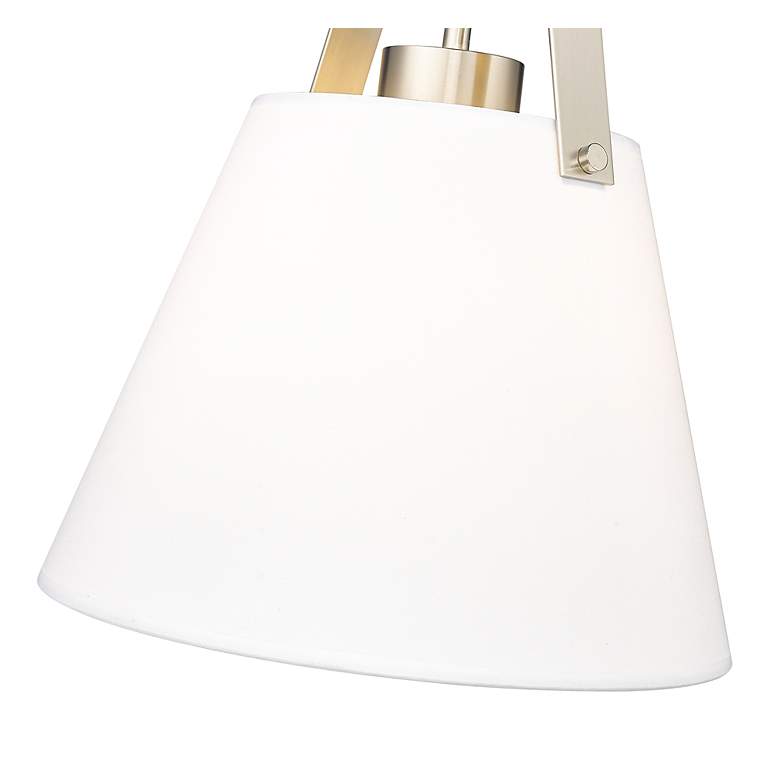 Image 7 Z-Studio 12 1/2" Wide Brushed Nickel Conical Pendant Light more views