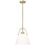 2_Z-Studio 12 1/2" Wide Heritage Brass Pendant Light