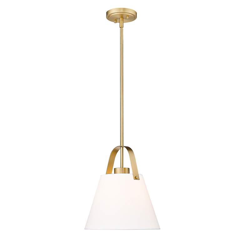 Image 5 Z-Studio 12 1/2" Wide Heritage Brass Pendant Light more views