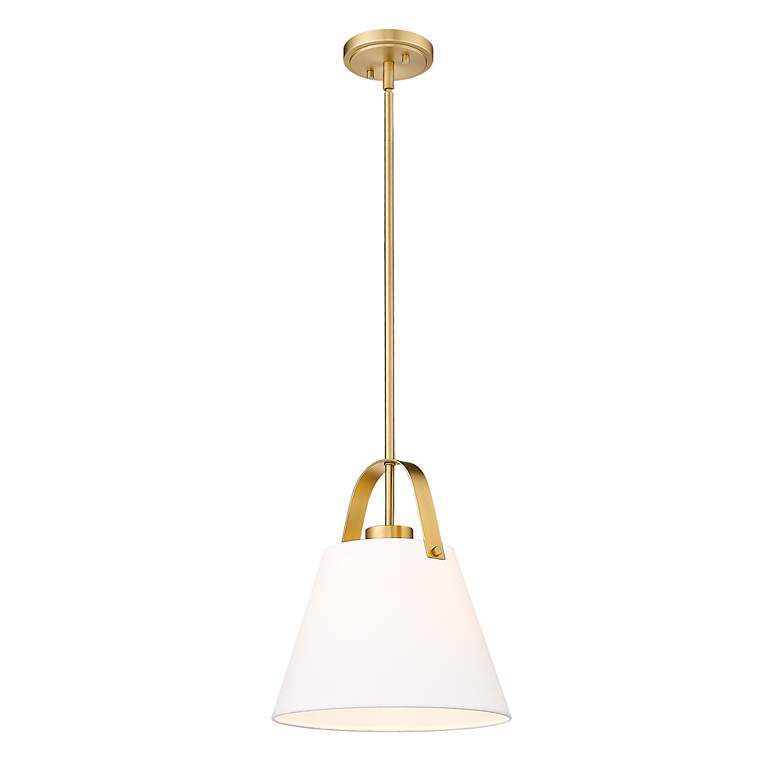Image 6 Z-Studio 12 1/2" Wide Heritage Brass Pendant Light more views