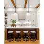 4_Z-Studio 12 1/2" Wide Matte Black Conical Pendant Light more views