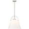 Z-Studio 18" Wide Brushed Nickel Pendant Light