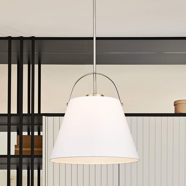 Image 2 Z-Studio 18" Wide Brushed Nickel Pendant Light