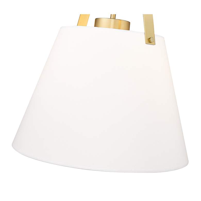 Image 3 Z-Studio 18" Wide Heritage Brass Cone Pendant Light more views