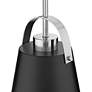3_Z-Studio 8" Wide Brushed Nickel and Matte Black Mini Pendant more views