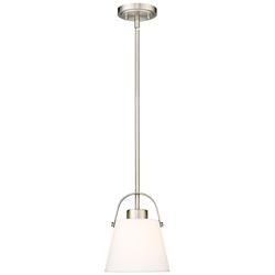 Z-Studio 8" Wide Brushed Nickel Mini Pendant