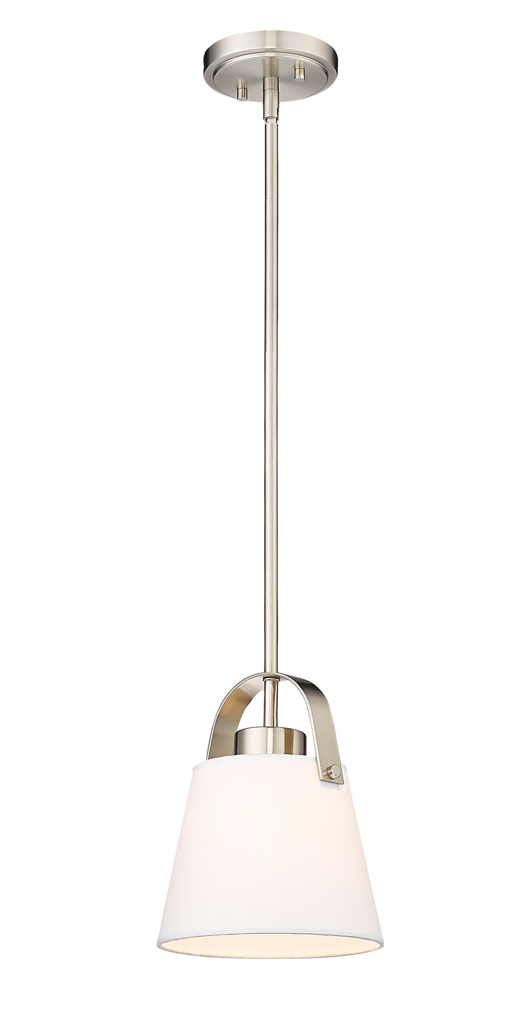 Image 6 Z-Studio 8" Wide Brushed Nickel Mini Pendant more views