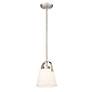 6_Z-Studio 8" Wide Brushed Nickel Mini Pendant more views