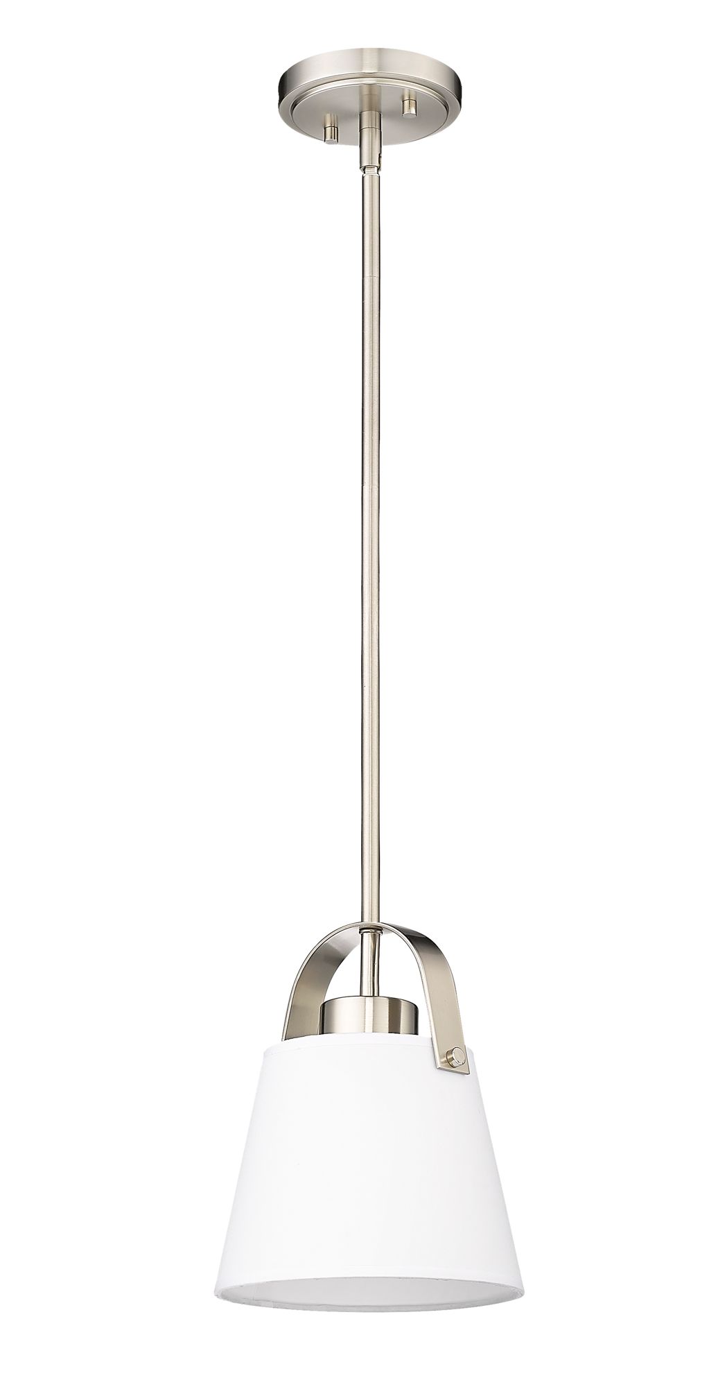 Z-Studio 8" Wide Brushed Nickel Mini Pendant