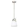 Z-Studio 8" Wide Brushed Nickel Mini Pendant