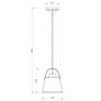 Z-Studio 8" Wide Brushed Nickel Mini Pendant