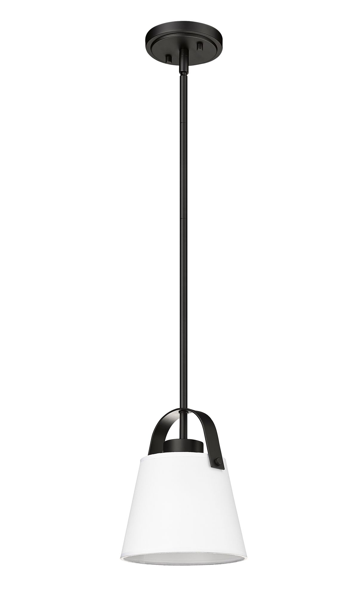 Z-Studio 8" Wide Matte Black Mini Pendant
