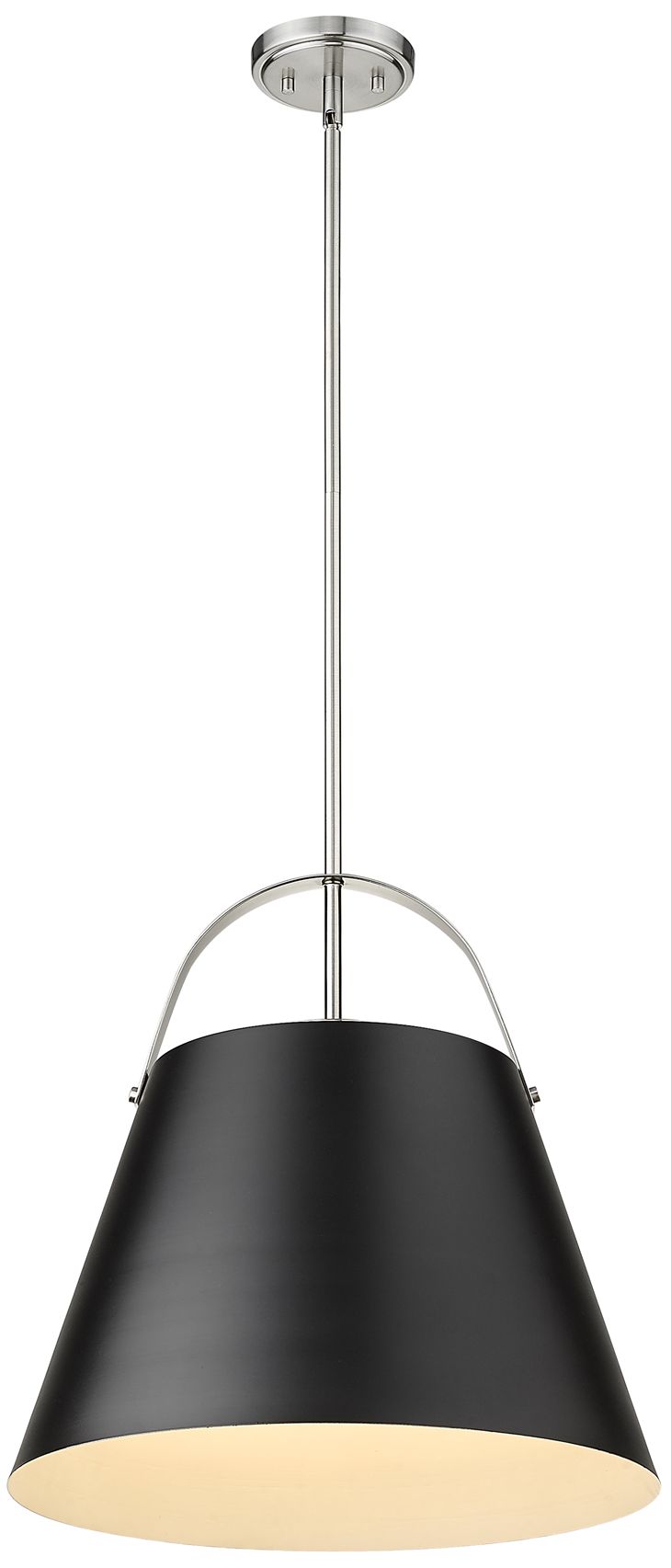 Image 5 Z-Studio by Z-Lite Matte Black + Brushed Nickel 18 inch 1 Light Pendant more views