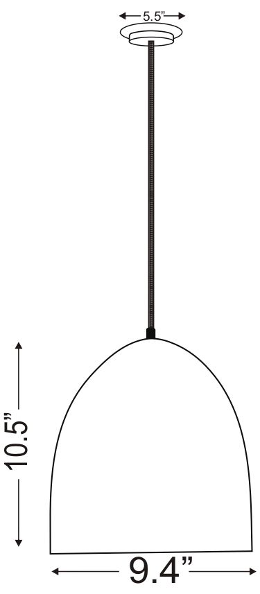 Z Studio Dome Pendant by Z-Lite Satin White 9.5 inch 1 Light Pendant
